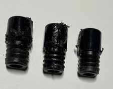 3x Ikea Stoppers for Brimnes Wardrobe, Plastic, Black Part # 123840