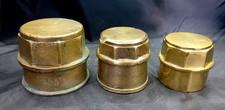 3 Antique Victorian Brass Cart