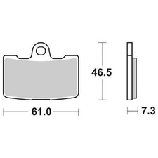 SET OF 4 BRAKE PADS SBS 856HS
