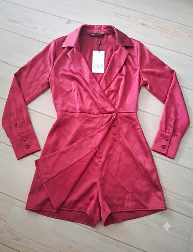 Zara pink satin - zara, collared