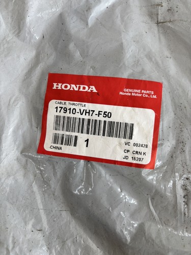 Genuine honda throttle cable - throttle,