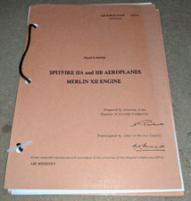 Pilots notes spitfire 11a and - pilots, notes: