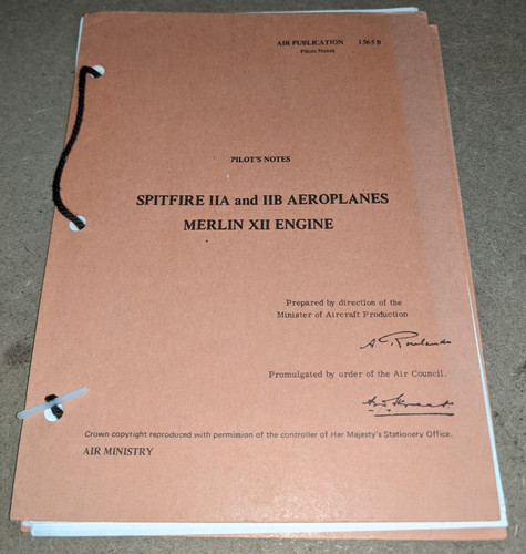 Pilots notes spitfire 11a - notes:,