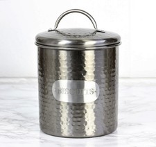 Hammered Large Grey Metal