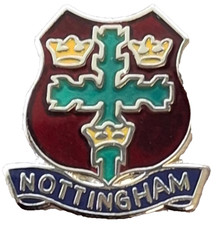 Nottingham City Small Pin Badge Nottinghamshire