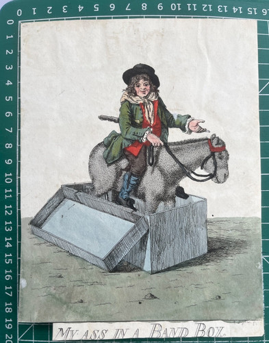 1790 antique etching ass - antique, my