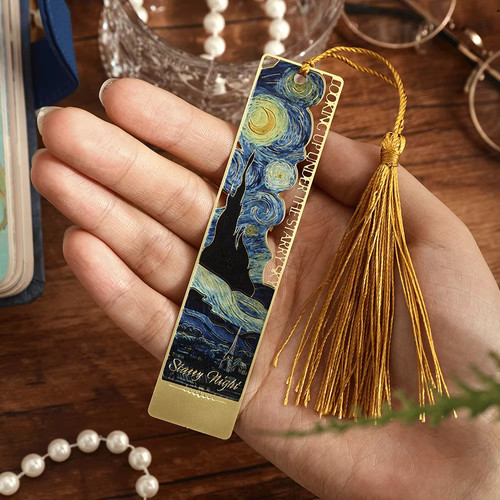 Hollow metal flower bookmark - flower,