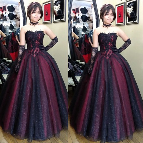 Gothic black and red wedding - red,