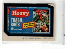1974 TOPPS WACKY PACKAGES -HEAVY TRASH BAGS- SERIES 10