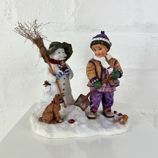 Paintbox Poppets by Christine Haworth 'Winter Pastime' Leonardo Collection #232