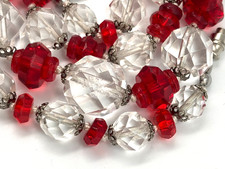 Vintage Red Glass & Crystal