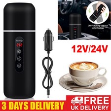 12V/24V Car Travel Kettle Water Heating Bottle Electric Travel Mug Heated Coffee