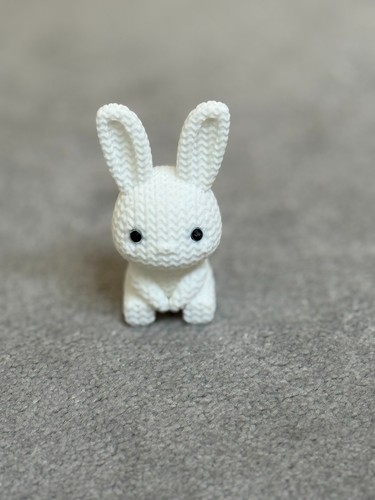 Crochet style bunny - bunny, figurine
