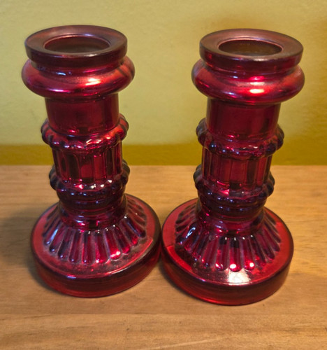Vintage ruby red glass - red,