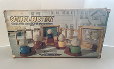 Vintage 1987 Tuppertoys School Bus with Original Box With 1 Figure