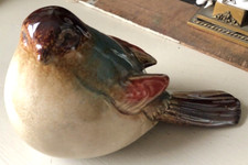 Ceramic  Bird Figurine Brown