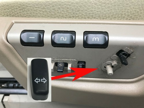 Seat back control button power - back,