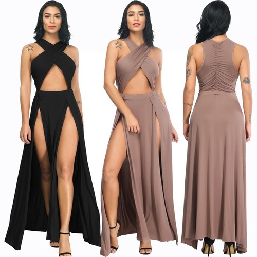 Women sexy double - high, slit