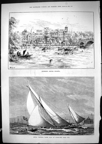 Old print 1881 richmond - 1881,