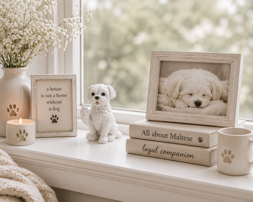 Holiday gift maltese - maltese, puppy