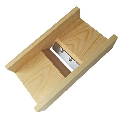 Natural wood soap cutter - cutter,