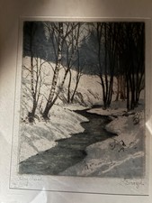 Vintage Etching Woodcut