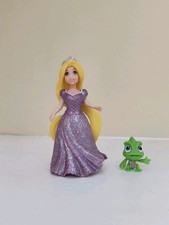 Disney Princess Magiclip Doll Sparkly Dress Rapunzel Tangled Magic Clip Pascal 