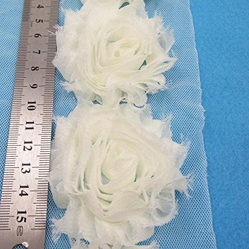 Frayed chiffon rose flowers - chiffon,