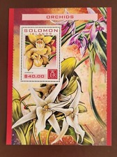 Solomon Island 2016 /   Flowers - Orchids - Cymbidium sp.  / 1v ms