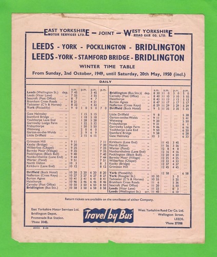 Bus timetable east - bus,