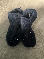 Women’s Slipper Boots 7-8 Navy Stars TU Sainsbury’s 