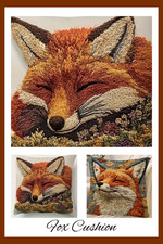 Lovely FOX Complete Cushion - Case & Core - 45 x 45 cm CHOOSE Christmas Gift