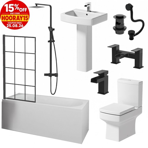 Complete bathroom suite black - suite,