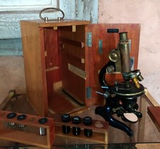 Ernst Leitz C.1930 Antique Bronze Microscope *