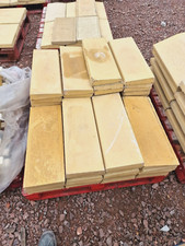 Concrete Coping Stones - 30nr - Buff - 230 x 600mm - Single Weathered