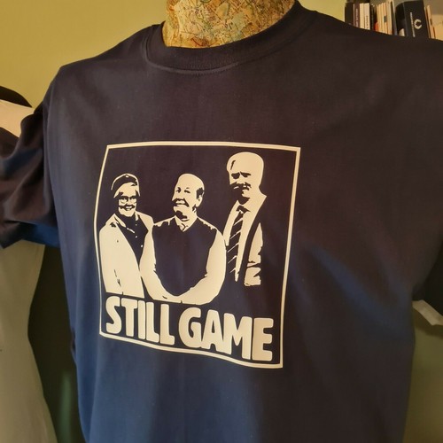 Still game navy - blue, tee