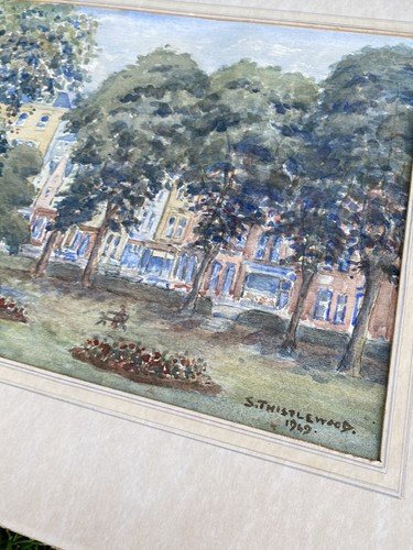 Vintage watercolour picture - watercolour,