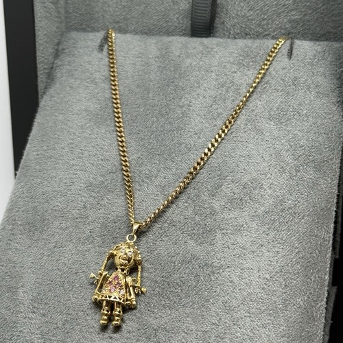 9ct clown pendant - 9ct, &