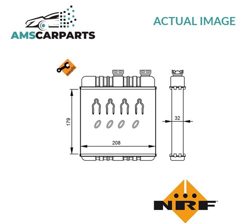 Heater radiator exchanger - radiator, lhd
