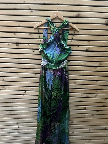 Zara green leaf print - zara,