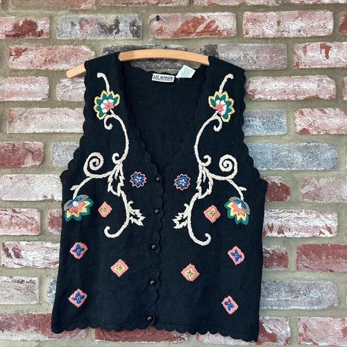 Vintage floral embroidered - floral,