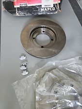 2x Mapco Front Brake Disc Pair