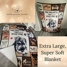 Schnauzer Large Blanket, Soft