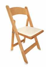 Folding Wooden Padded Chair
