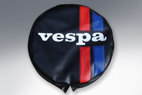Vespa spare wheel cover black - vespa,