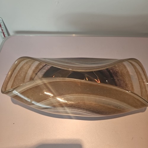 Studio art glass folded - glass, bowl