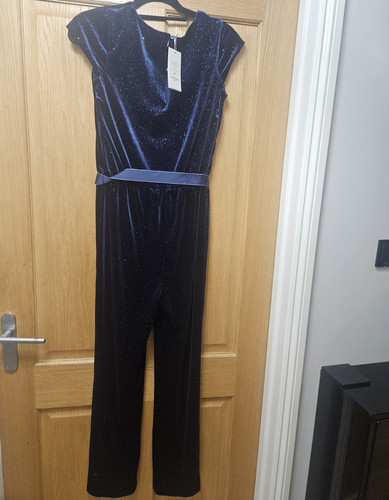 Monsoon girls navy velvet - girls,