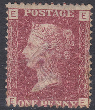 SG 43 1d Penny Red Lettered