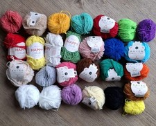 Mix colours Happy Sidar & Itoa Chenille Yarn, 374g total. 15 full &13 Part Balls