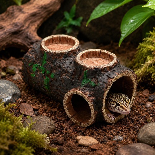 Reptile hideout log - reptile,